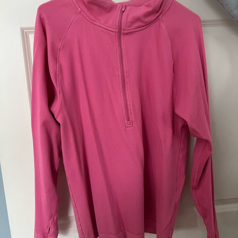 All in Motion Pink Ribbed 3x plus size Women's Hoodie
